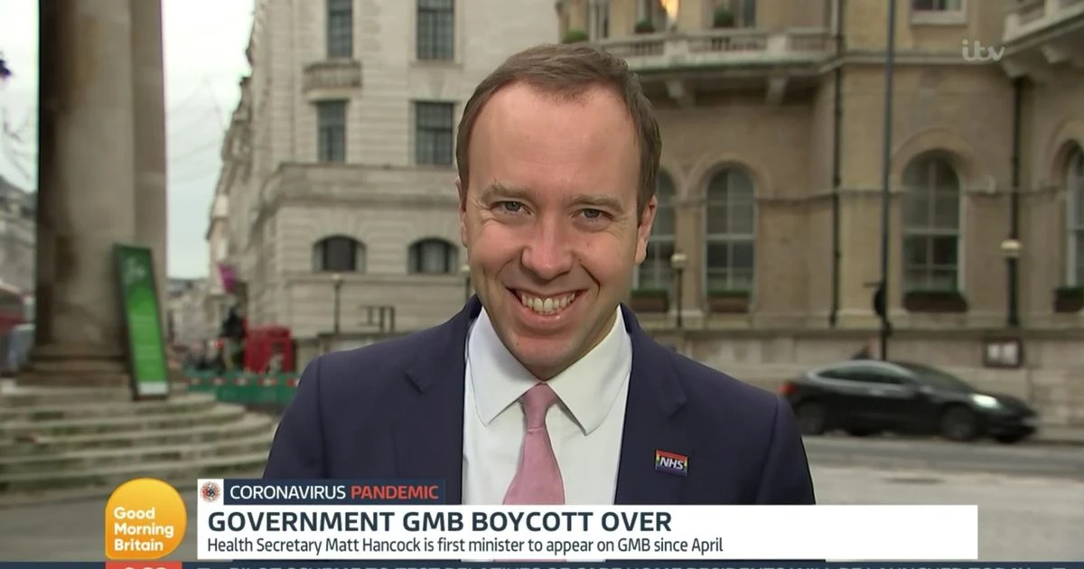 Piers Morgan asks Matt Hancock why he hasn't resigned as Tory admits 'mistakes'