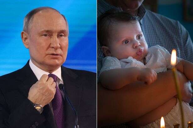 Putin looking to fine Russians not having kids over worrying dip in nation's birth rate