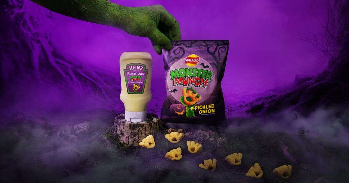 Heinz and Walkers join forces for 'terrifying' mayo flavour at Halloween