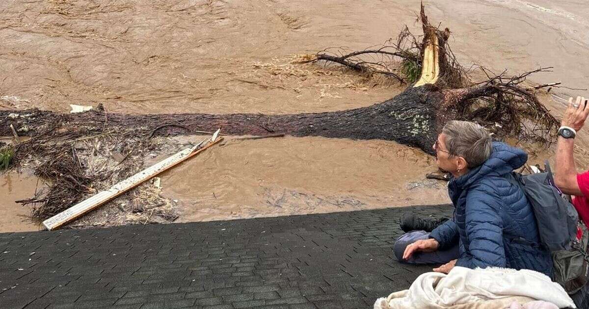 Heartbreaking last photo of couple on roof before being swept away by Hurricane Helene floods