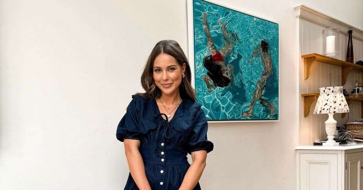 Louise Thompson's Nobody’s Child denim mini is selling fast– and can be dressed up for autumn