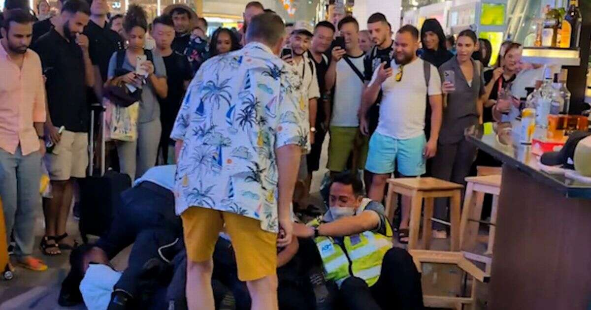 Drunk tourist wrestled by airport police was told he could not have more boozeThailand