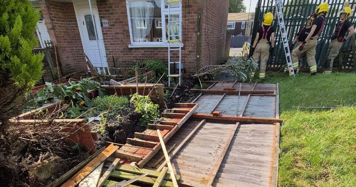 Tornado tears through town in terrifying onslaught with homes and trees damagedTornado