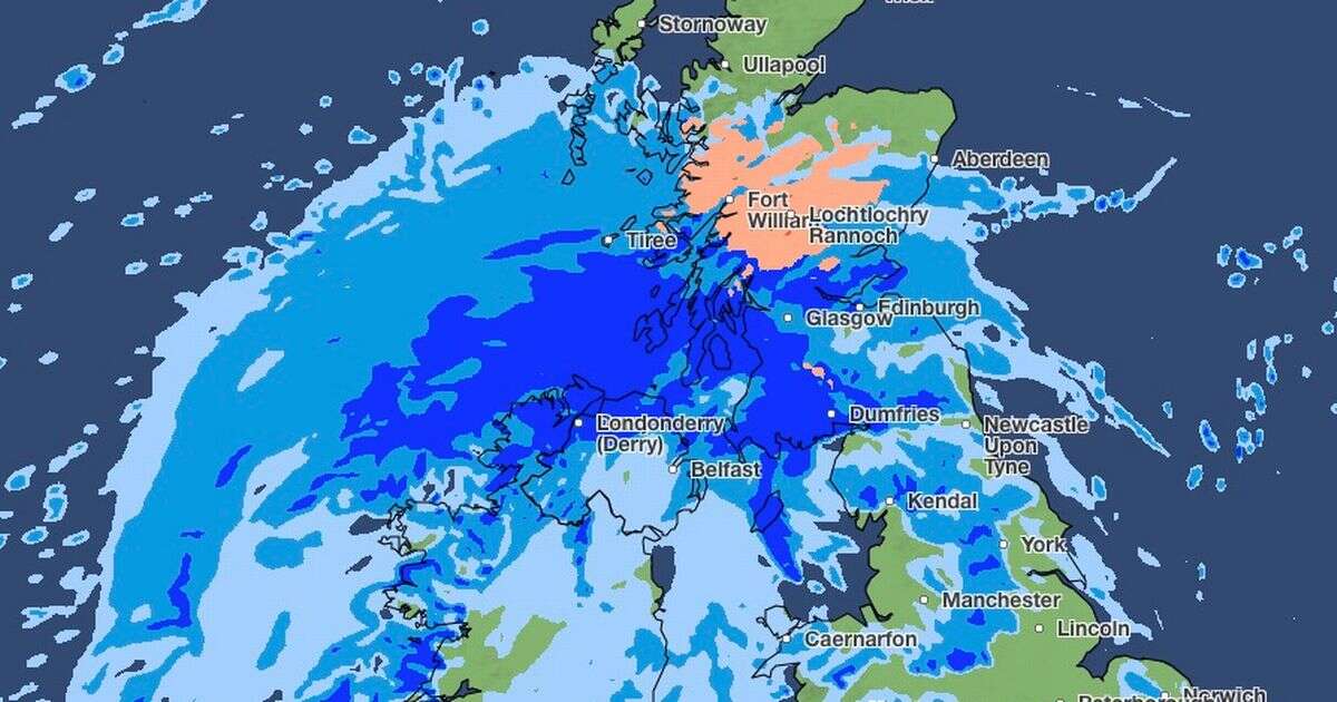 UK weather: Maps turn blue as Britain forecast major storm in days with hail blast