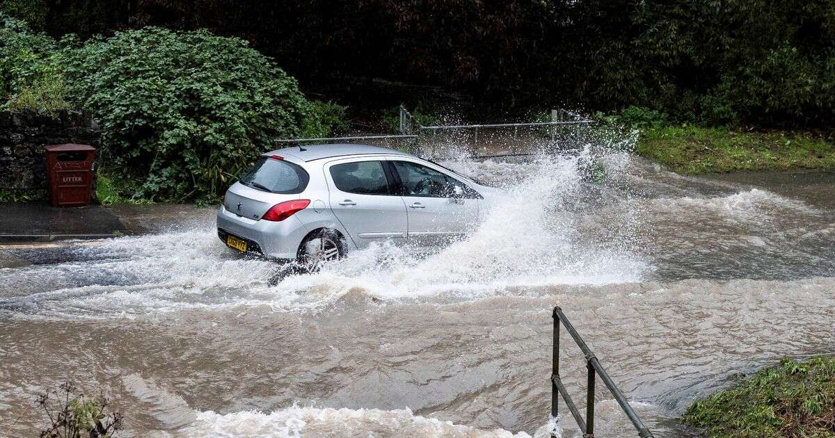 UK weather: Dramatic pictures show deluge in England as downpour dumps two months' worth of rain