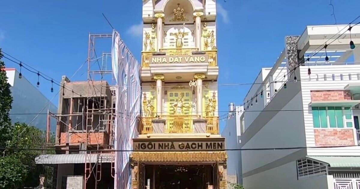 Stunning three-storey house made entirely from gold opened by millionaire businessmanVietnam