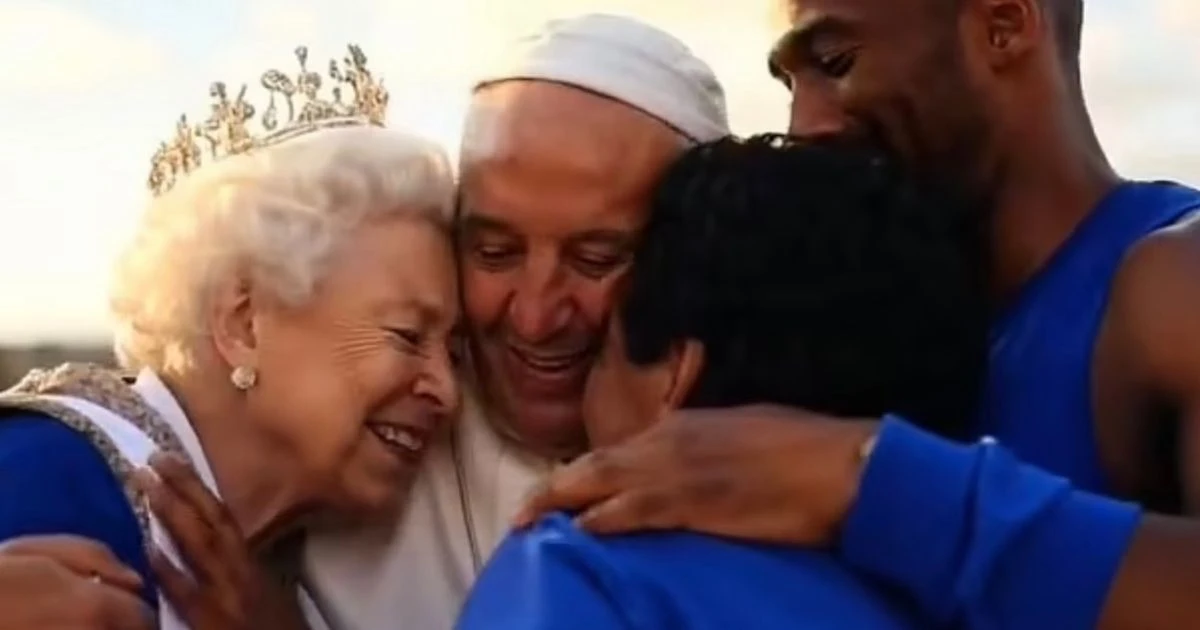 Fury over 'creepy' Pope Francis AI clip as pontiff hugs dead celebs in heaven