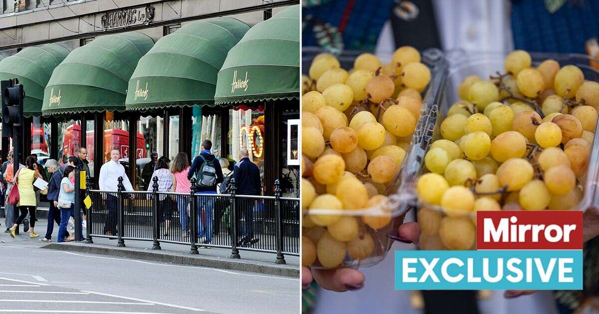 Harrods sells bunch of grapes for huge £60 - a staggering £3 per grape