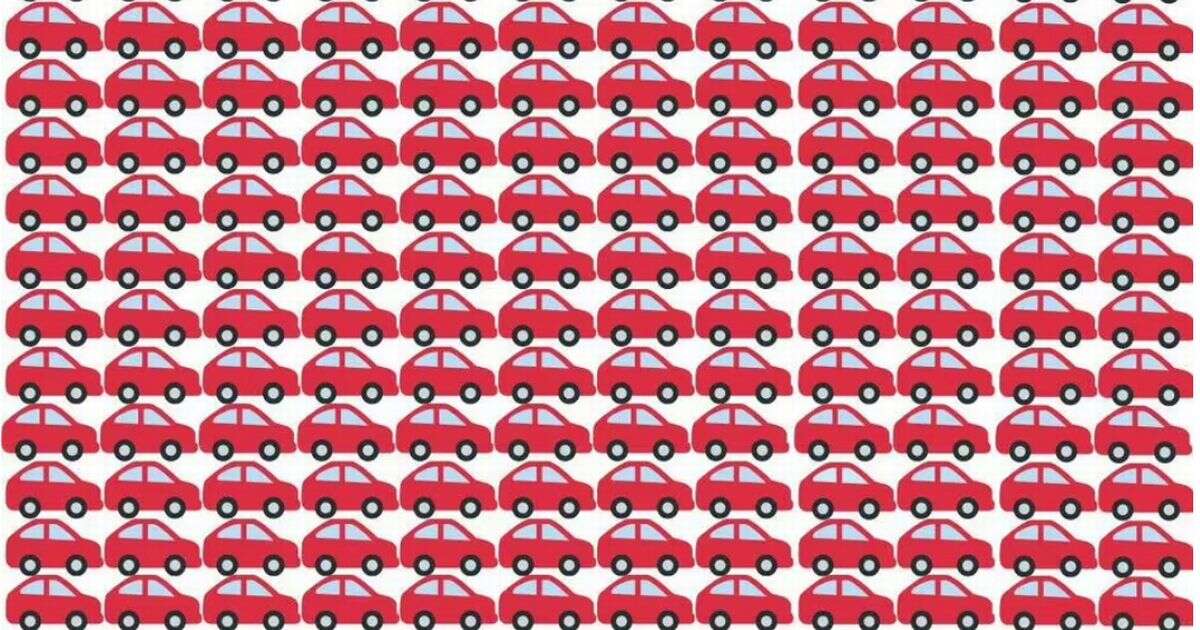 Only ‘genius level’ problems solvers can find the odd car out in 19 secondsBrainteasers