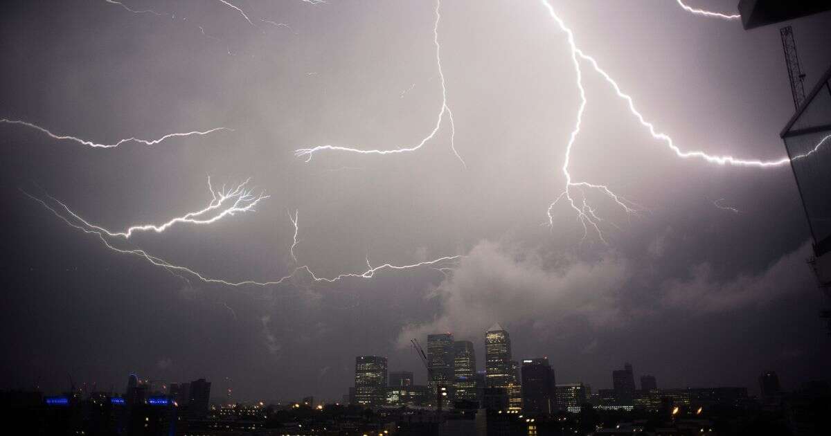 UK weather: Met Office warns of 'slow-moving thunderstorms' that could be upgraded to Amber