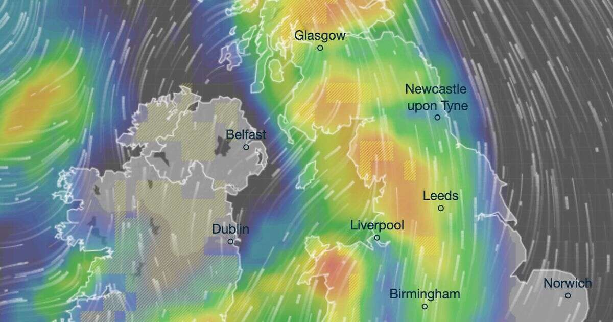 Britain forecast horror 938-mile-long storm with 18mm of rain to fall in just 3 hours