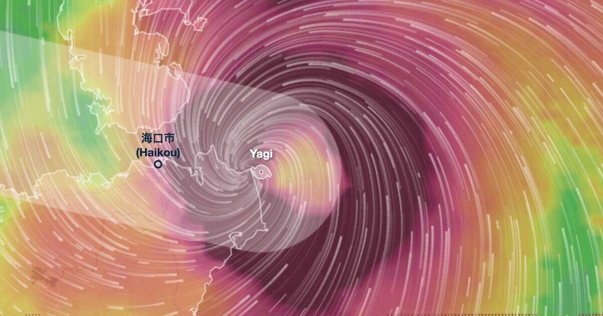 China smashed by super typhoon Yagi as weather maps show mega 140mph winds making landfallTyphoons