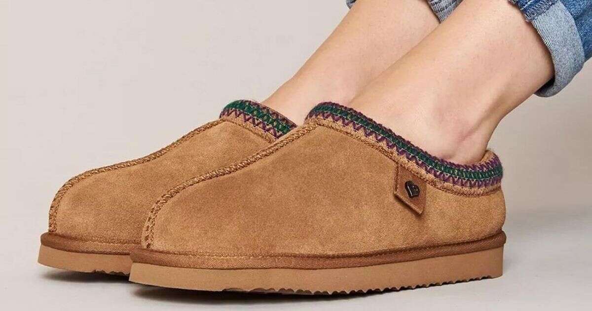 Moshulu's 'very comfortable' sheepskin slippers look like high-end pair- and are now £55