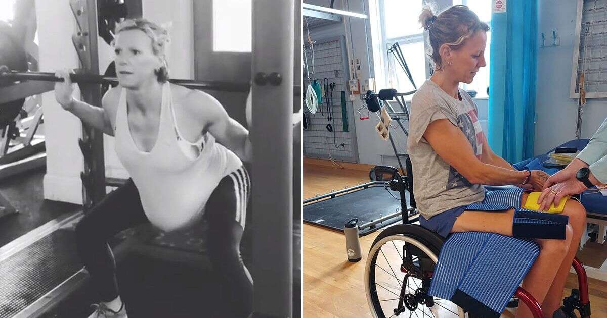 Horror moment mum felt her back break during a squat as gym session left her paralysedExercise