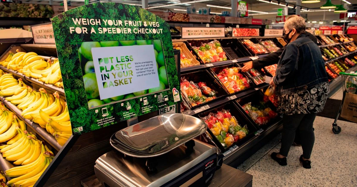 Asda to scrap plastic bags on fruit and veg - with new 30p charge instead