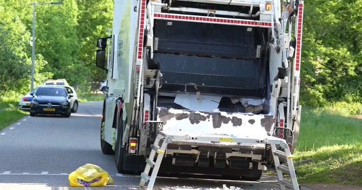 Man falls asleep in waste paper bin and is crushed to death by rubbish truck
