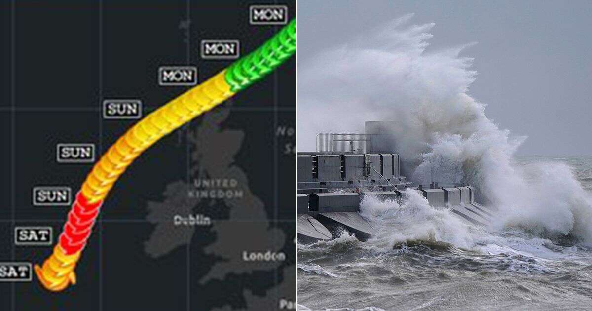 Storm Ashley forecast to become horror Category 3 cyclone - map shows Britain facing 110mph windsStorms