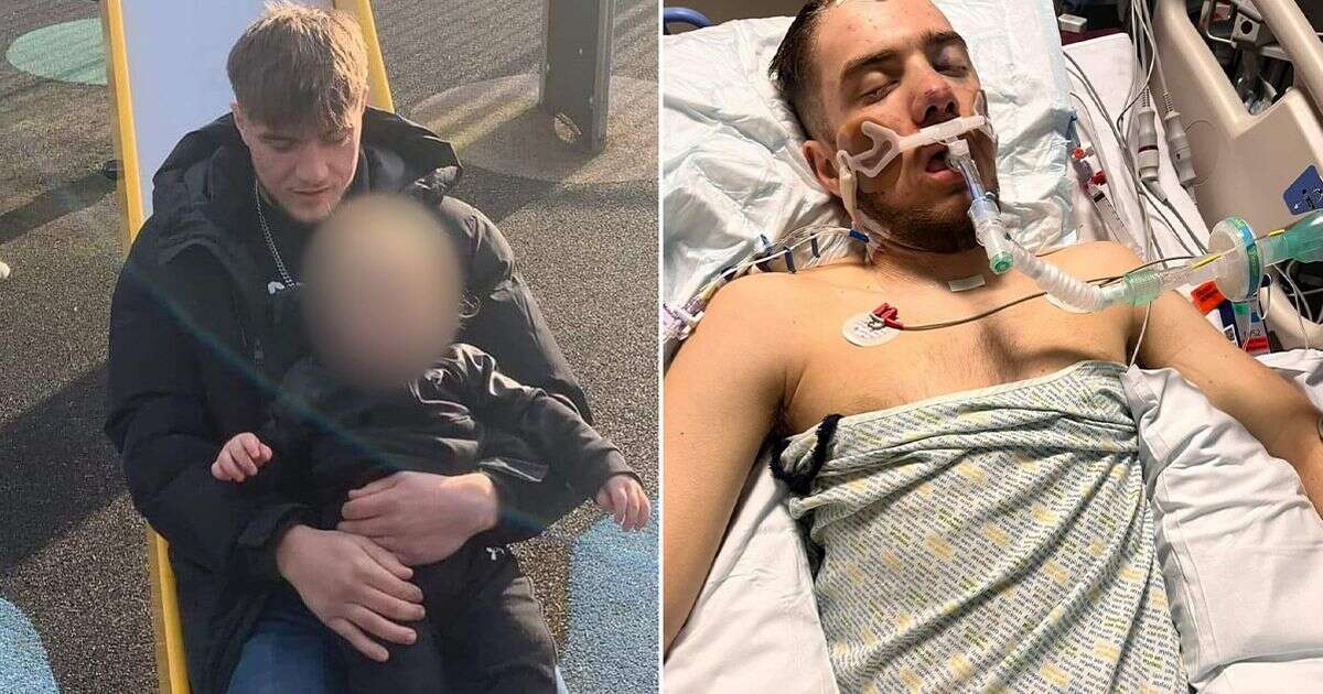 Single dad, 17, in a coma after horror motorcycle crash on trip to the shops