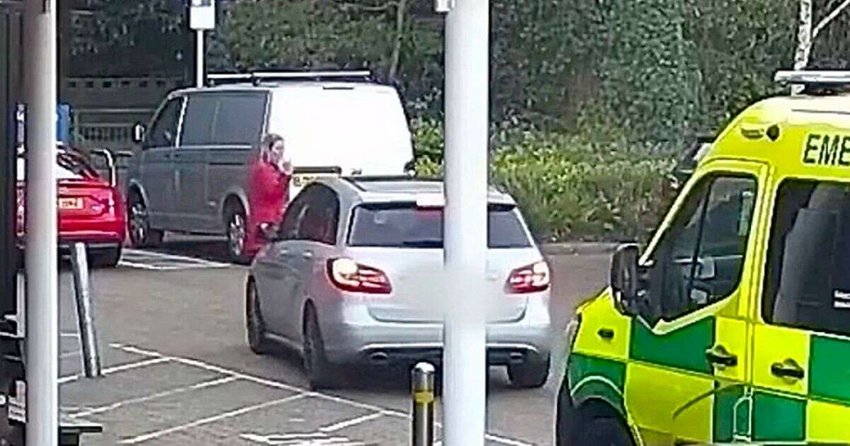 Moment wealthy property manager drives car at sister-in-law outside Tesco in bitter feud