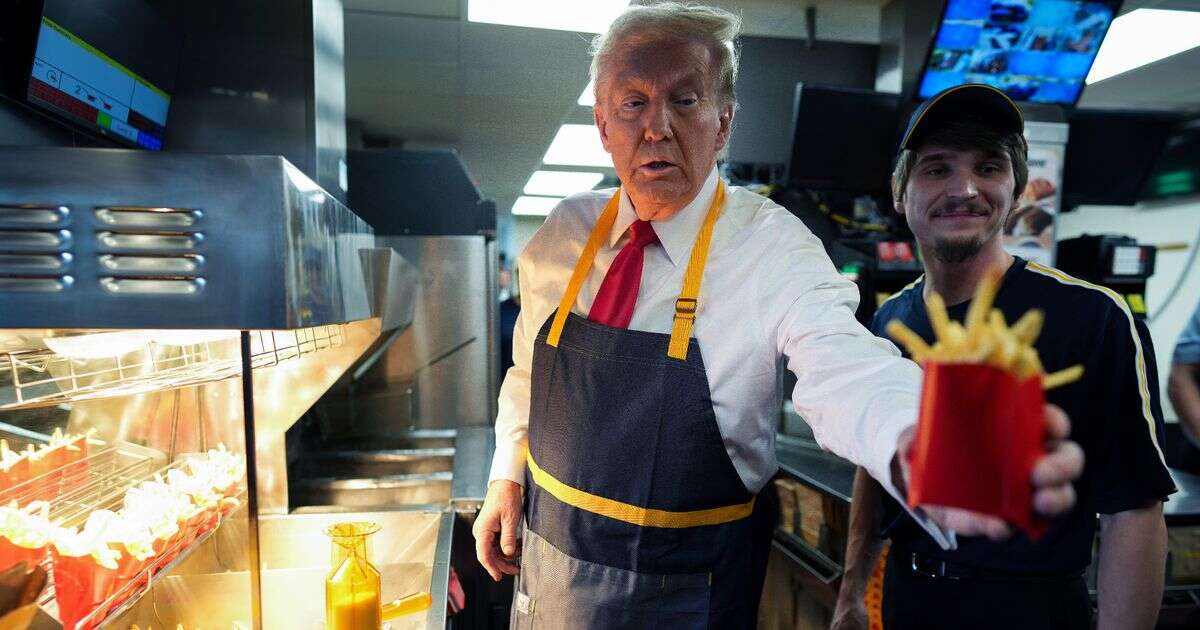 Donald Trump bizarrely works in McDonald's and says 'he might come back and do it again'