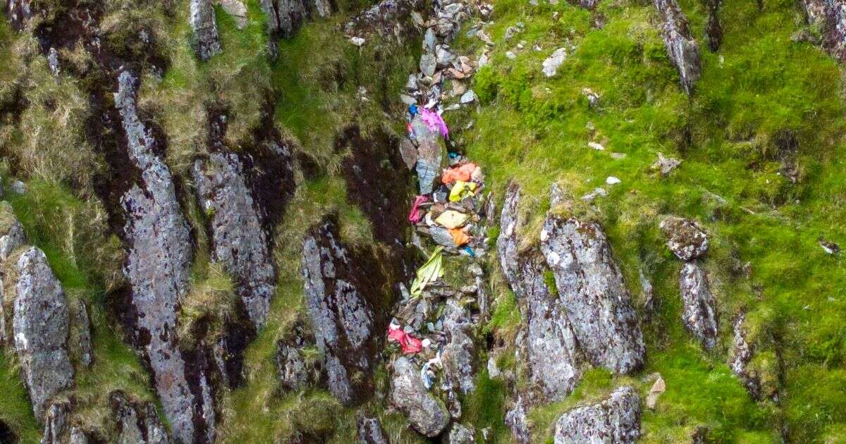 'Waterfalls' of litter pour down Snowdon with 2,700 pieces strewn across beauty spotMount Snowdon