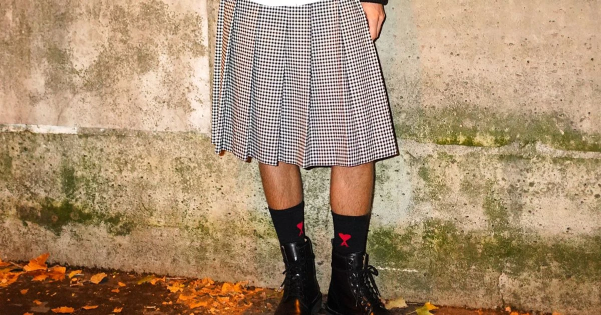Teenage boys turn up to school in skirts to protest against 'sexist' rule for girls