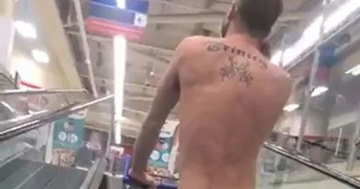 Man visits Tesco in just underpants to protest non-essential item sale ban