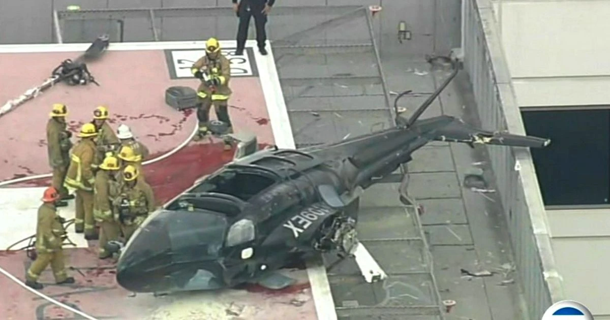 Helicopter carrying donor heart crashes on hospital roof - before medic drops organ