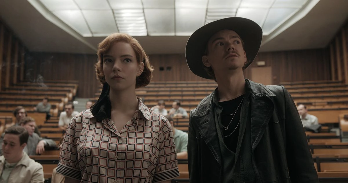 Queen's Gambit fans baffled to realise chess-playing cowboy is Sam from Love Actually