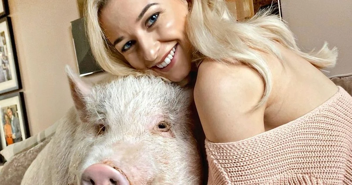 Woman shares her home with an 80kg pig and treats him like her child
