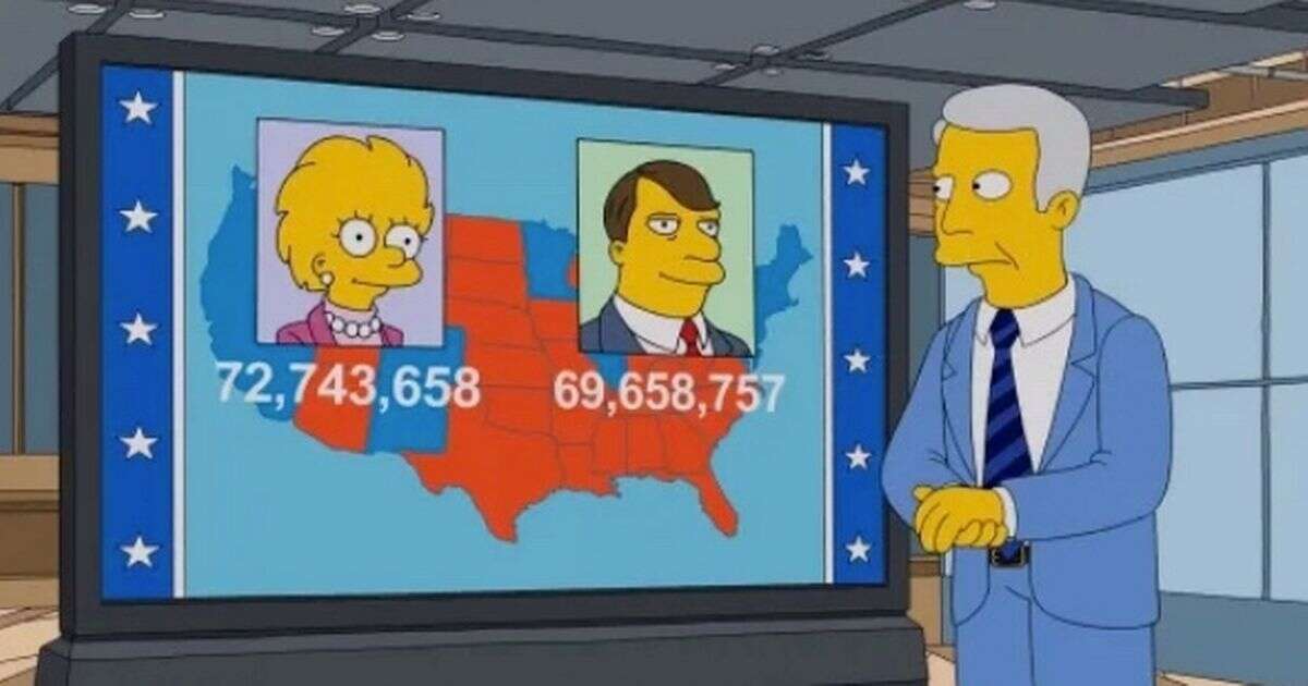 The Simpsons predicted US 2024 election map with eerie accuracy in the year 2000