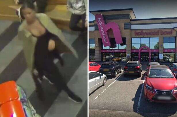 Girl, 14, 'glassed in the face' at bowling alley as cops release CCTV to hunt attacker