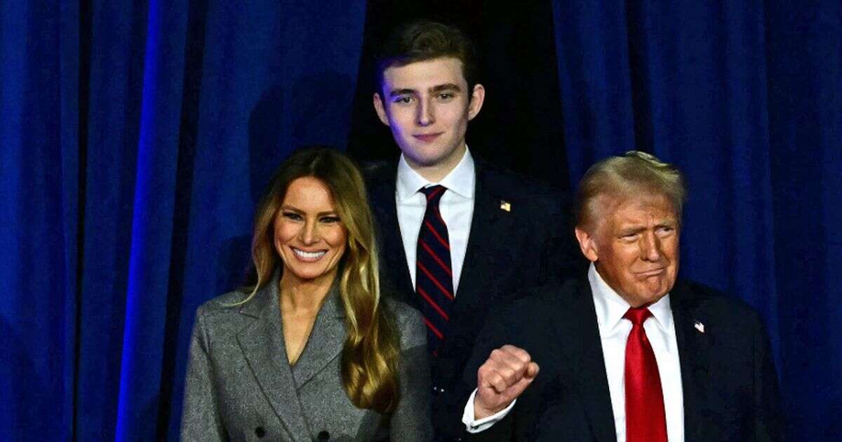 How tall Barron Trump actually is as people baffled by staggering size difference with dad