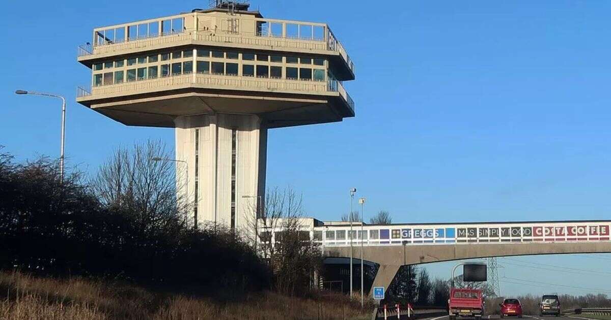 Britain's most glamorous motorway service stop with silver service and a pianist