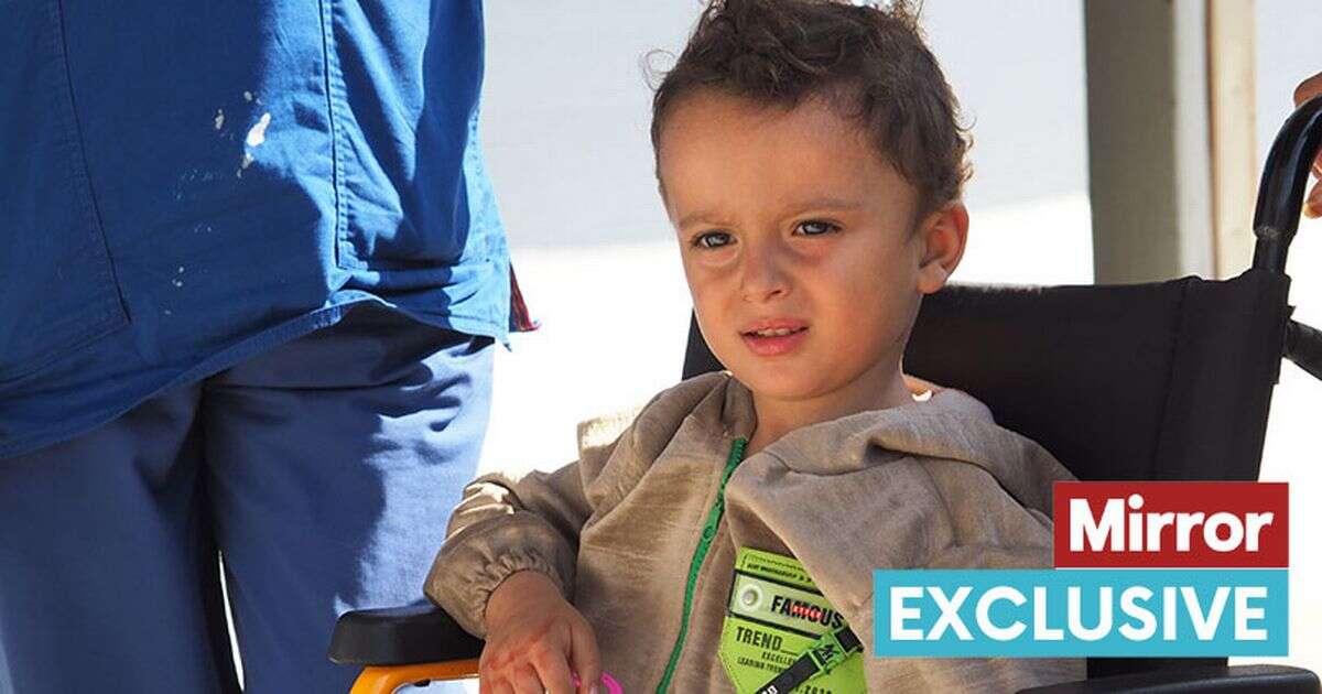 Boy, 3, in war-torn Gaza still asks mum for his shoes - despite losing legs in blast