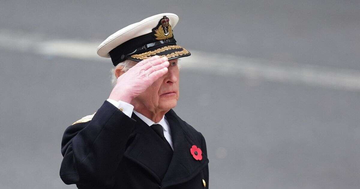 King Charles chokes back tears as he leads moving Remembrance Sunday ceremony