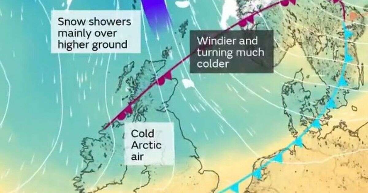 UK weather: Met Office forecast map shows mega Arctic blast to hit Britain in just days