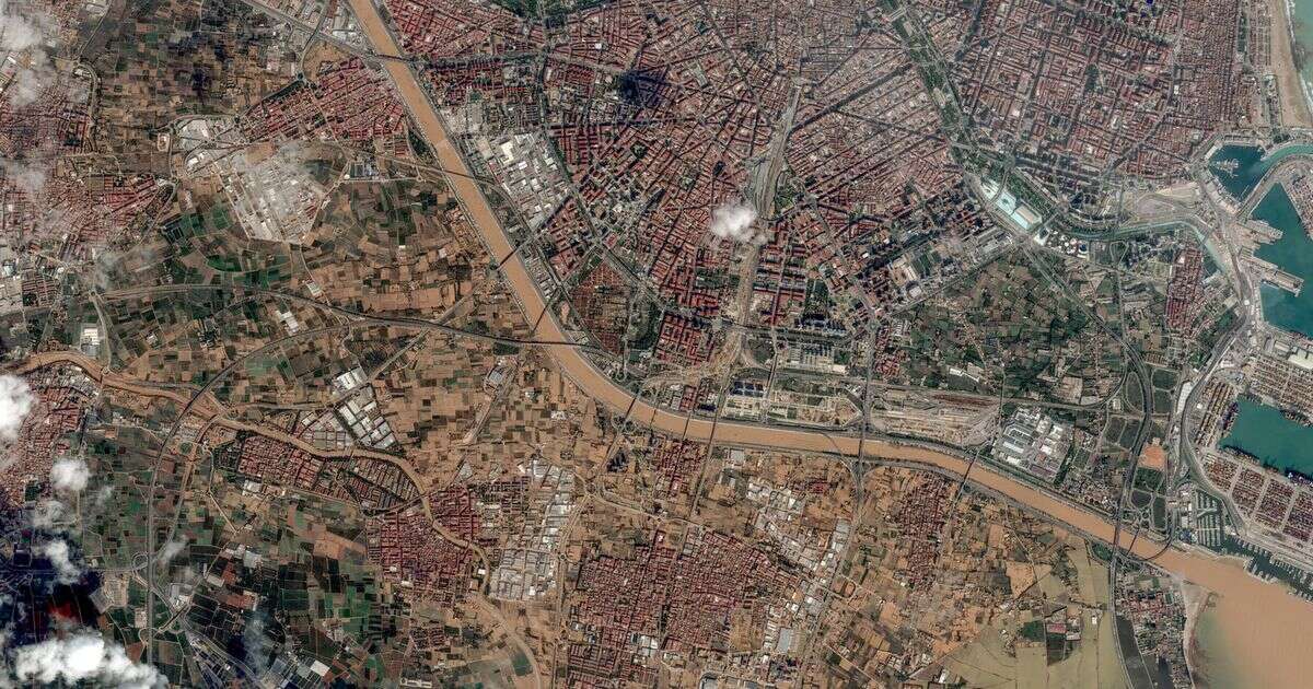 Spain floods: Shocking before and after images show scale of destruction across Valencia as 202 dead