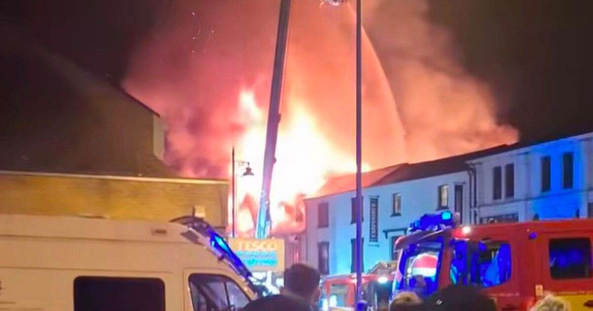 Abergavenny fire rips through town centre and sparks evacuations