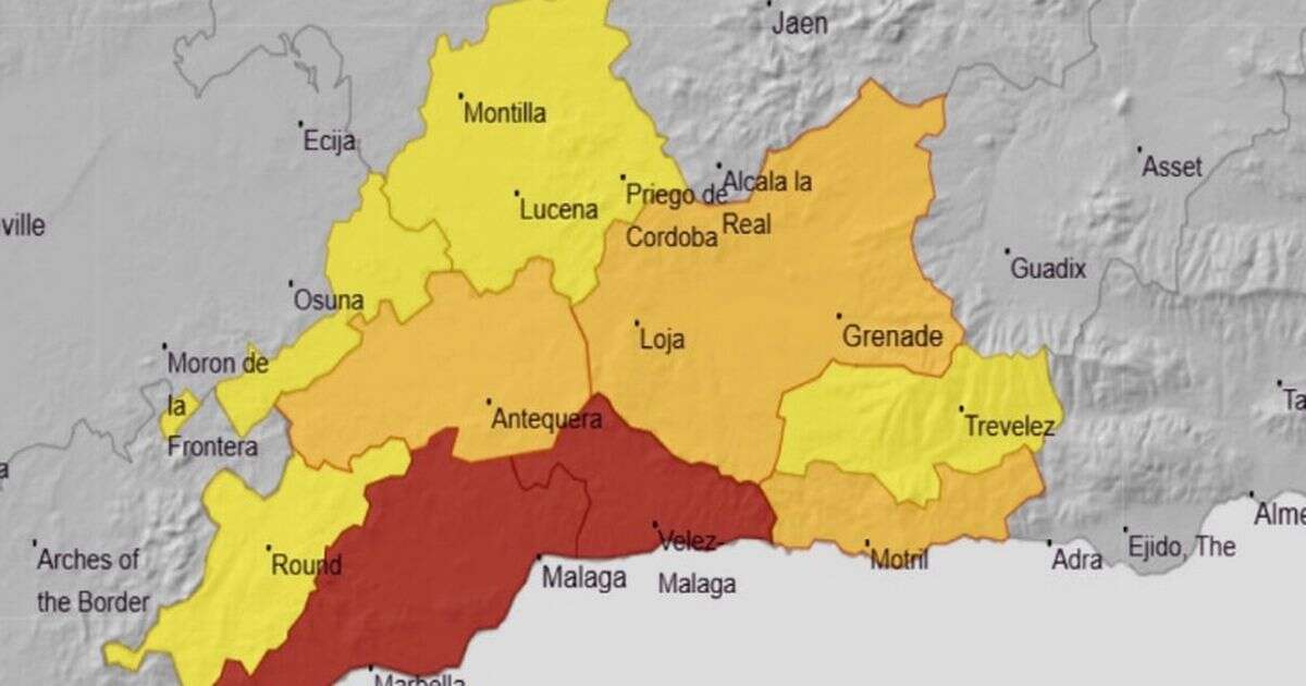 BREAKING: Spain flooding red warning activated over 'extreme risk' of bad weather on Costa Del Sol