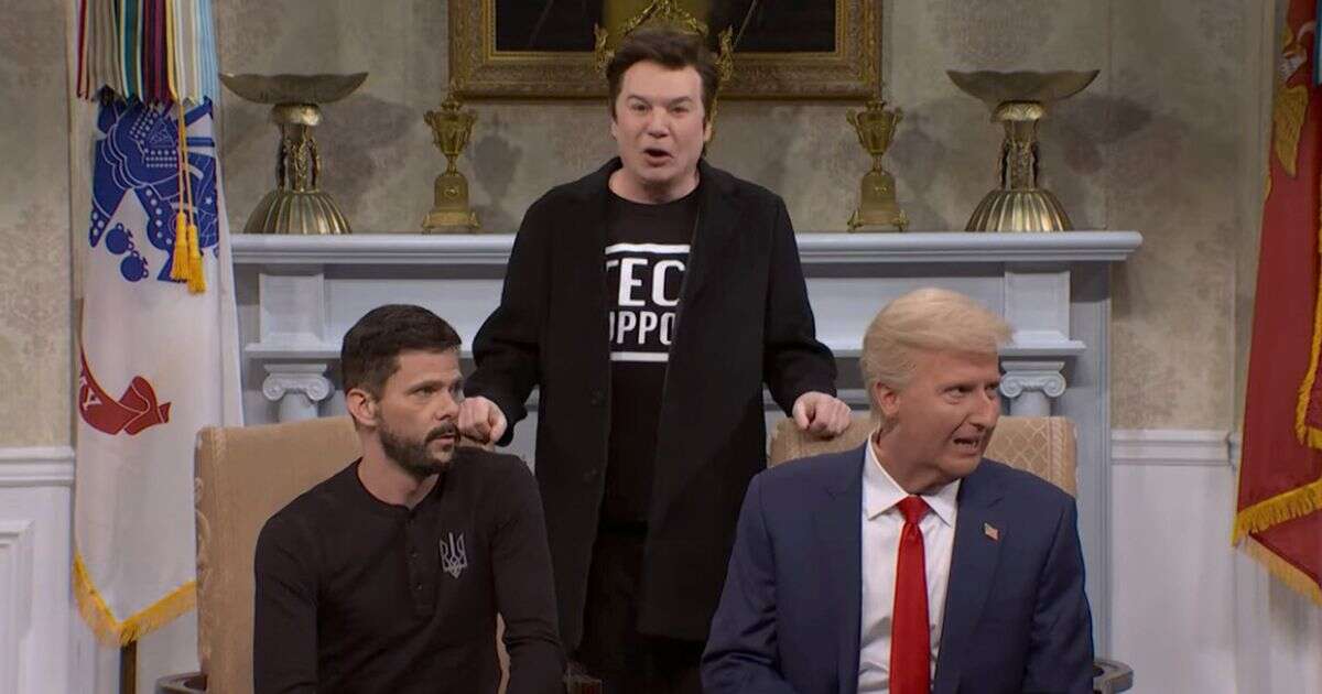 Donald Trump and Volodymyr Zelensky's tense clash recreated for Saturday Night Live spoof