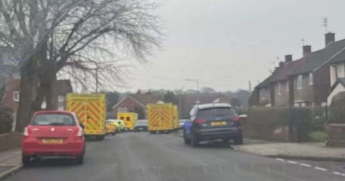 Huyton incident: Armed cops and multiple ambulances on scene as helicopter circles