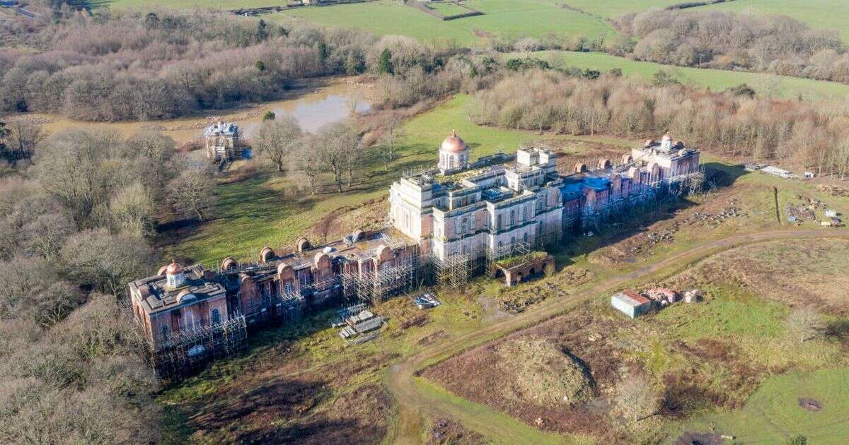 Breathtaking mansion 'bigger than Buckingham Palace' left to rot in UK countryside