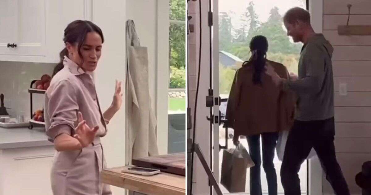 Meghan Markle dances barefoot and shows glimpse of Prince Harry in awkward Netflix teaser