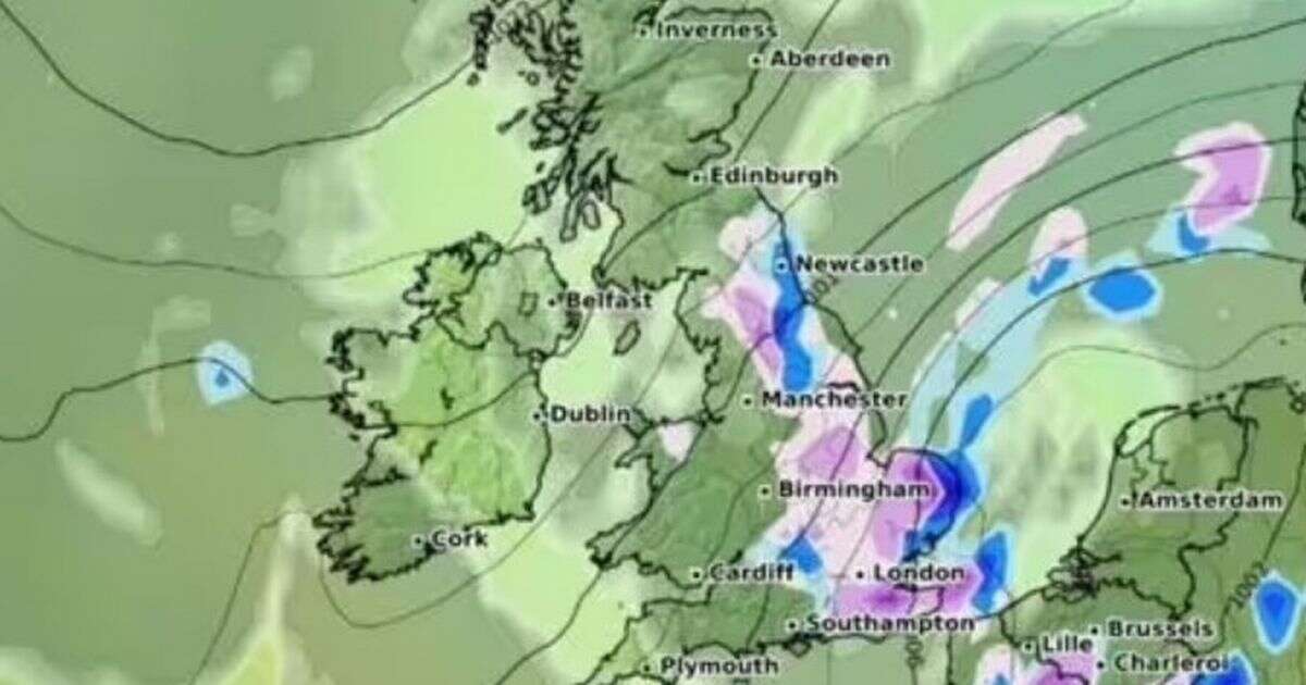 UK weather: New maps show giant snow bomb set to cover Britain in just weeks