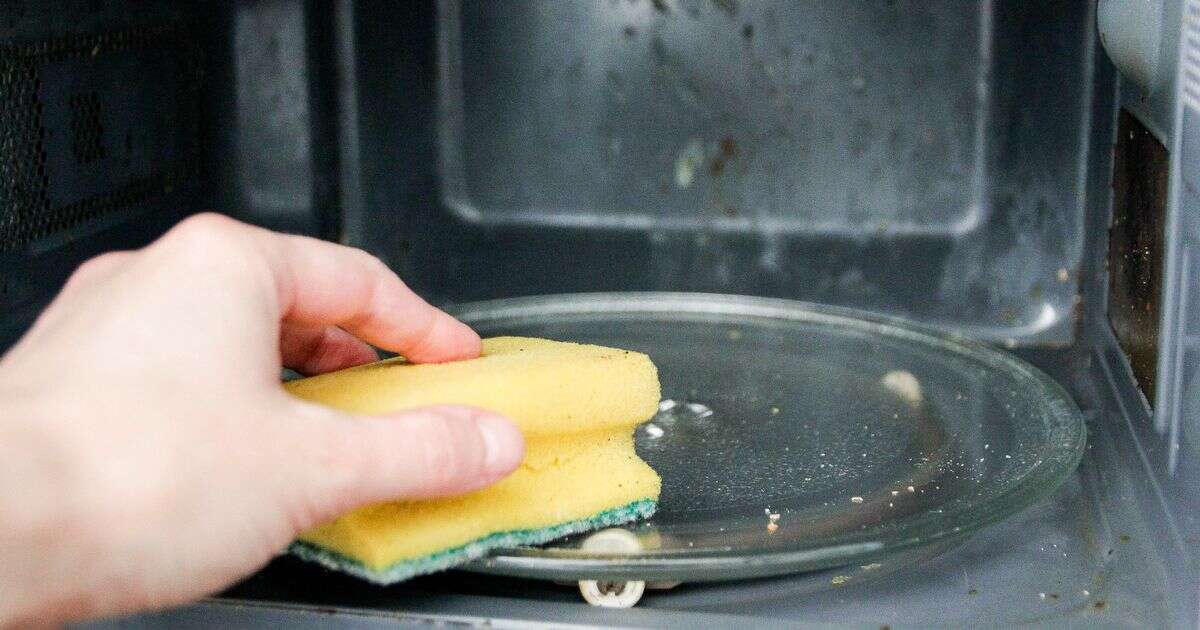 Banish microwave grime fast using four kitchen pantry staples – and no scrubbing