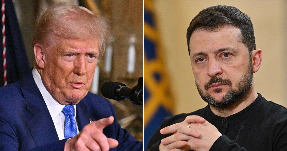 Donald Trump loses plot with 'dictator' Volodymyr Zelensky in mad Ukraine 'gravy train' rant