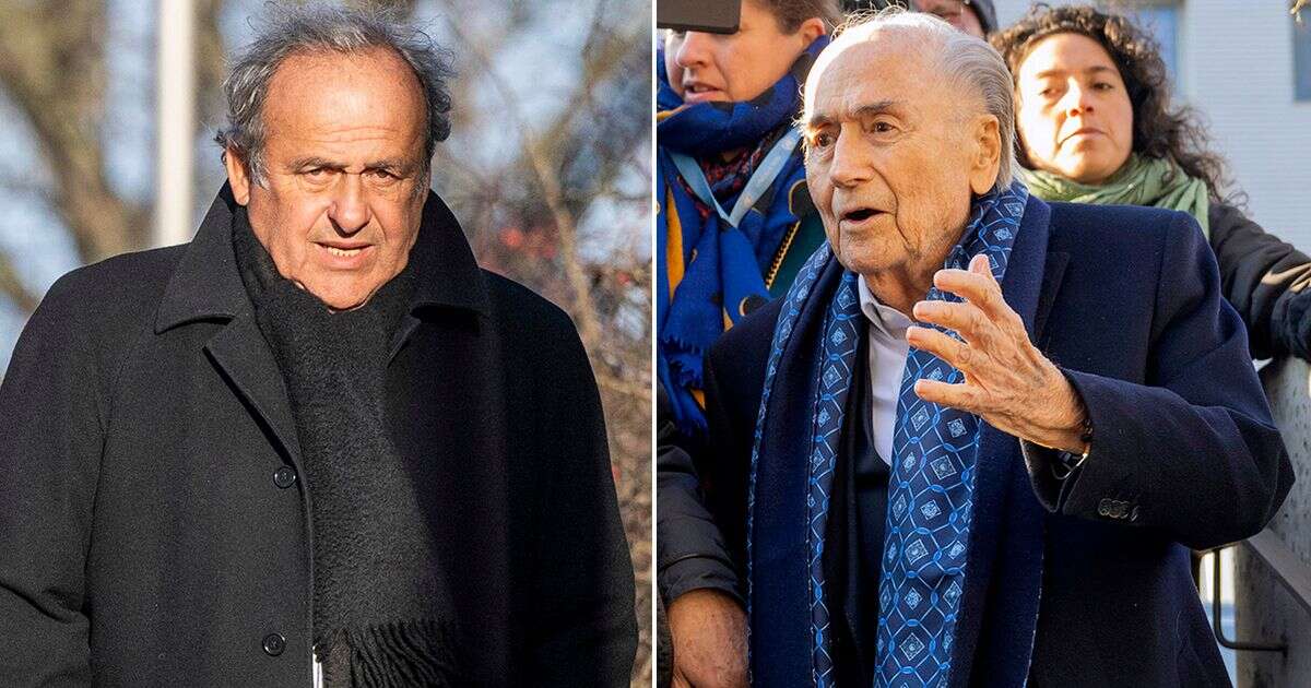 Sepp Blatter and Michel Platini arrive at court for second trial over £1.6m FIFA payment