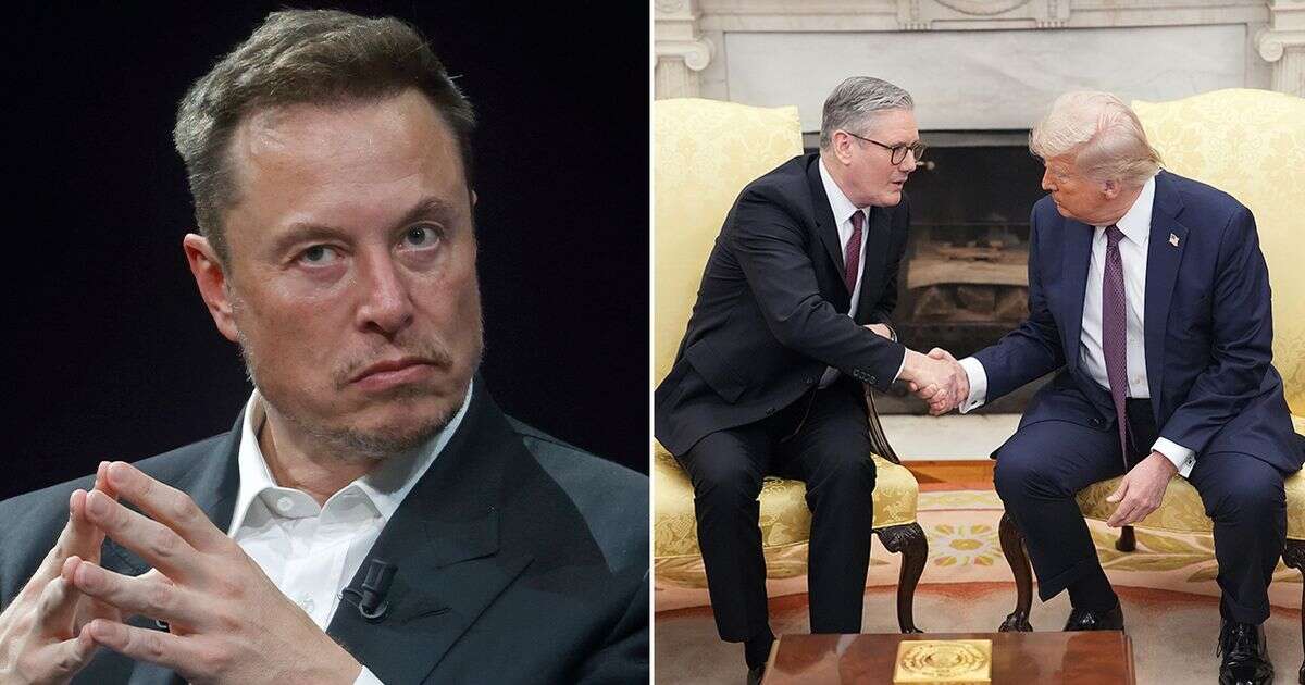 Elon Musk cowers in silence amid Donald Trump and Keir Starmer's 'bromance' after bashing PM