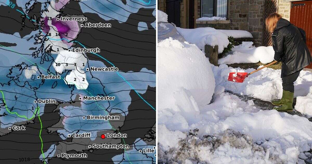 UK snow storm weather forecast as long range maps reveal 10cm ARCTIC BLAST about to strike